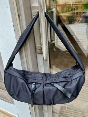 Jason Wu small Black Leather Logo Patch Bag